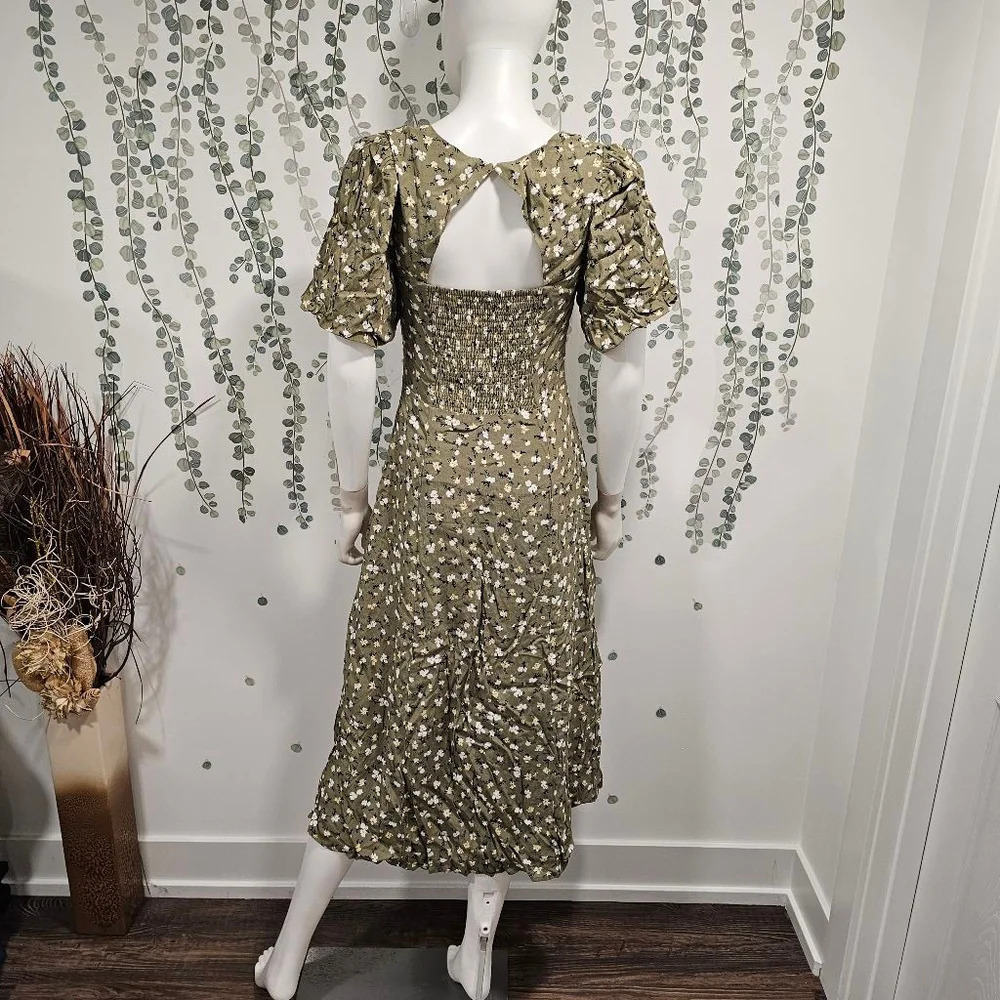 Women's ASTR the Label Green Floral Dress Size S - Picture 9 of 13